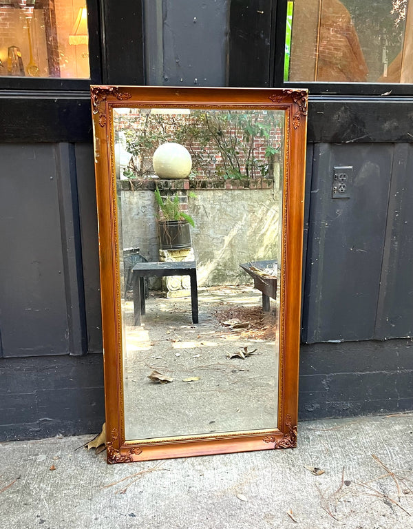 Vertical Gold-frame Full Length Mirror