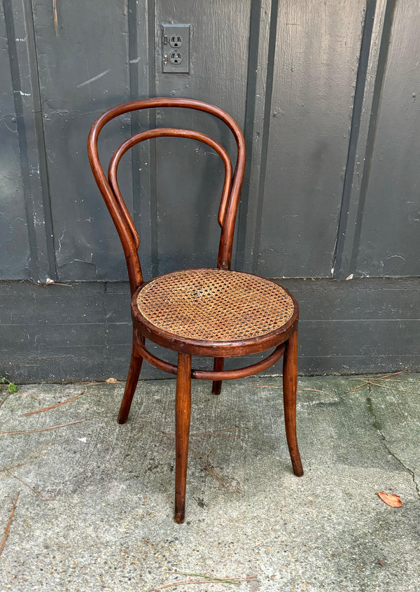 Jacob & Josef Kohn Antique Bentwood Caned Side Chair