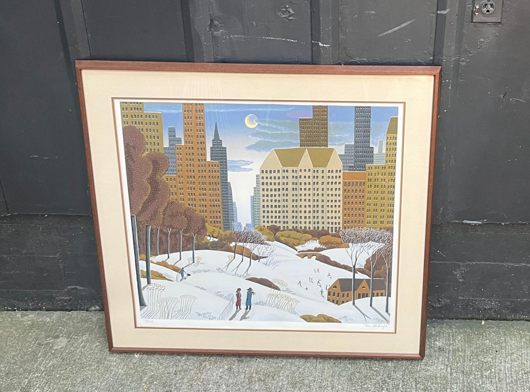 Thomas McKnight Central Park Serigraph
