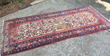 Load image into Gallery viewer, Vintage Wool Runner / Peaches &amp; Pinks Large Antique Wool Runner