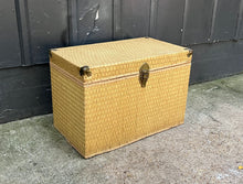 Load image into Gallery viewer, Wicker Storage Trunk / Redmon Woven Hinge-top Trunk