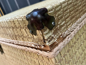 Wicker Storage Trunk / Redmon Woven Hinge-top Trunk