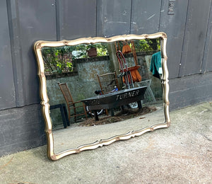 Turner Large Rectangular Cream / Gold-frame Mirror