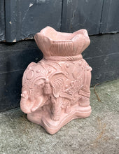 Load image into Gallery viewer, Elephant Plant Stand / Pink Plaster Elephant Planter