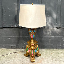 Load image into Gallery viewer, Marie Antoinette Lamp / French-style Giltwood 3-Light Lamp
