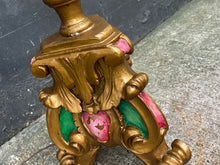 Load image into Gallery viewer, Marie Antoinette Lamp / French-style Giltwood 3-Light Lamp
