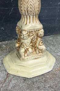 Marble-top Plaster Cherub Table