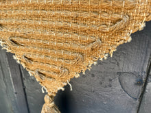 Load image into Gallery viewer, Vintage Macrame art / 1960s-70s Polynesian Woven Face Textile Art