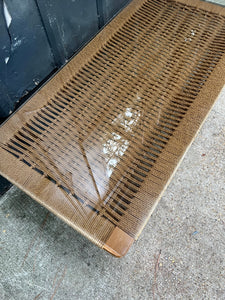 Hans Wegner style Danish Modern Rope Coffee Table