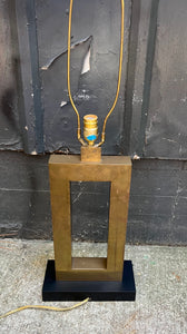 Robert Abbey Doughnut Rectangular Brass Lamp