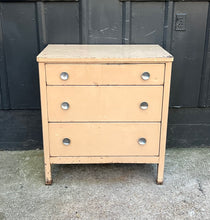 Load image into Gallery viewer, Norman Bel Geddes for Simmons Chest of Drawers - 1930s-40s Metal 3-drawer Chest