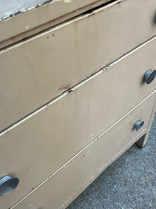 Norman Bel Geddes for Simmons Chest of Drawers - 1930s-40s Metal 3-drawer Chest
