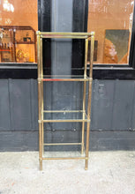 Load image into Gallery viewer, Vintage Brass Etagere / 1970s Brass &amp; Glass bookshelf
